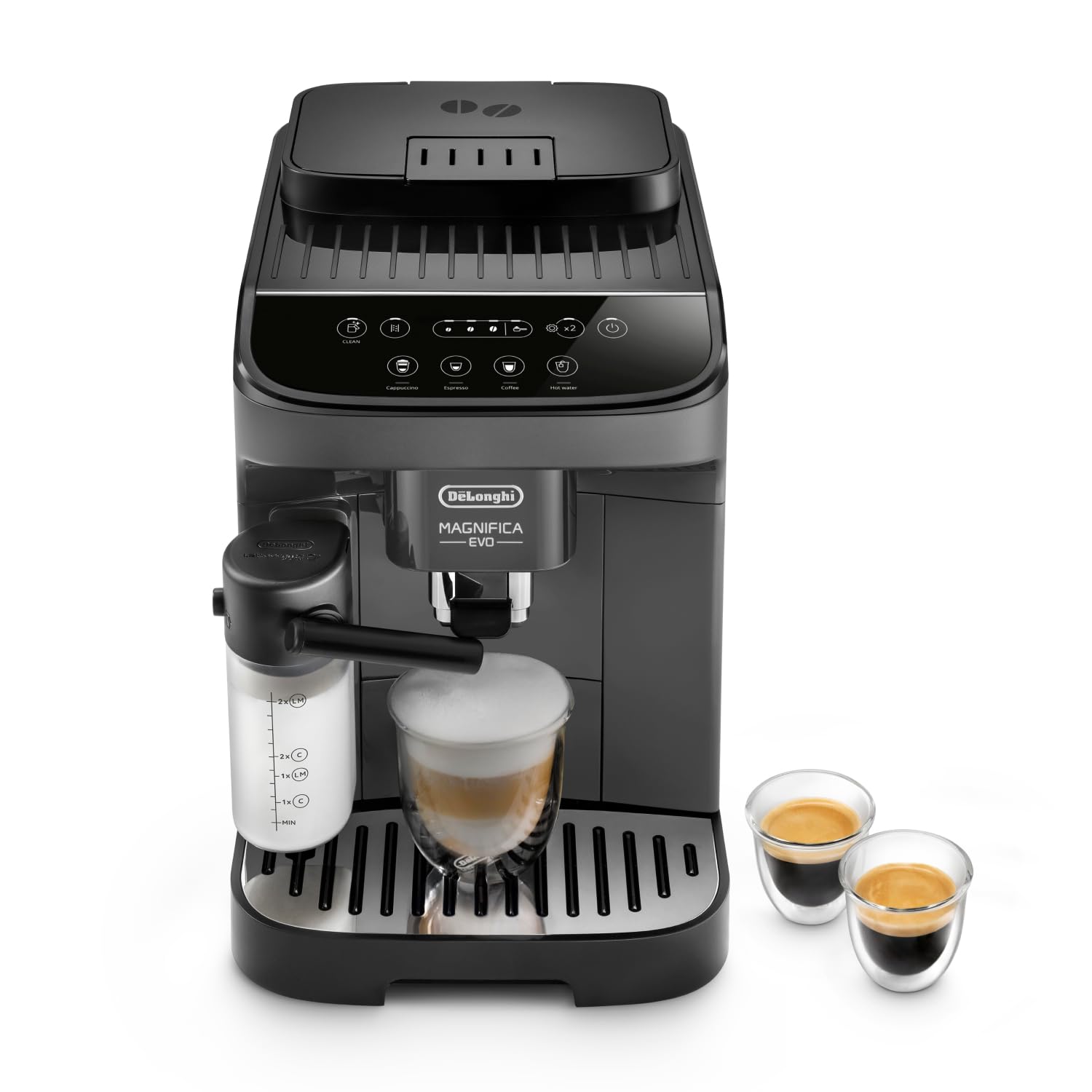 Magnifica Evo - Perfetto Machine à Café Automatique avec LatteCrema Mousseur à Lait Automatique